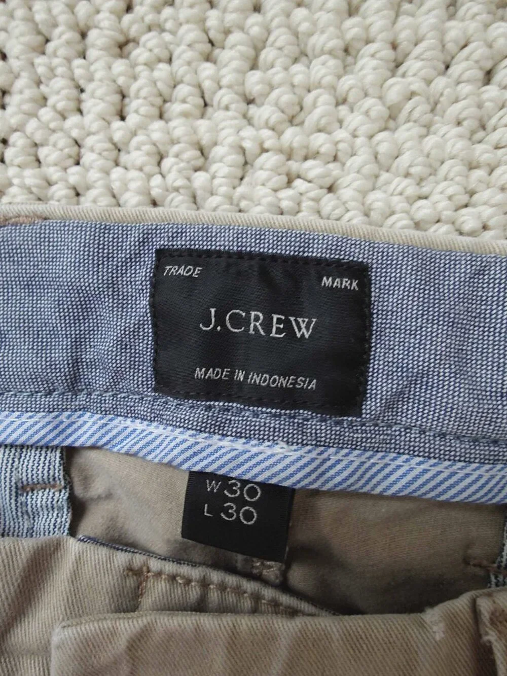 J Crew Men Khaki Pants 484 Slim 30x30